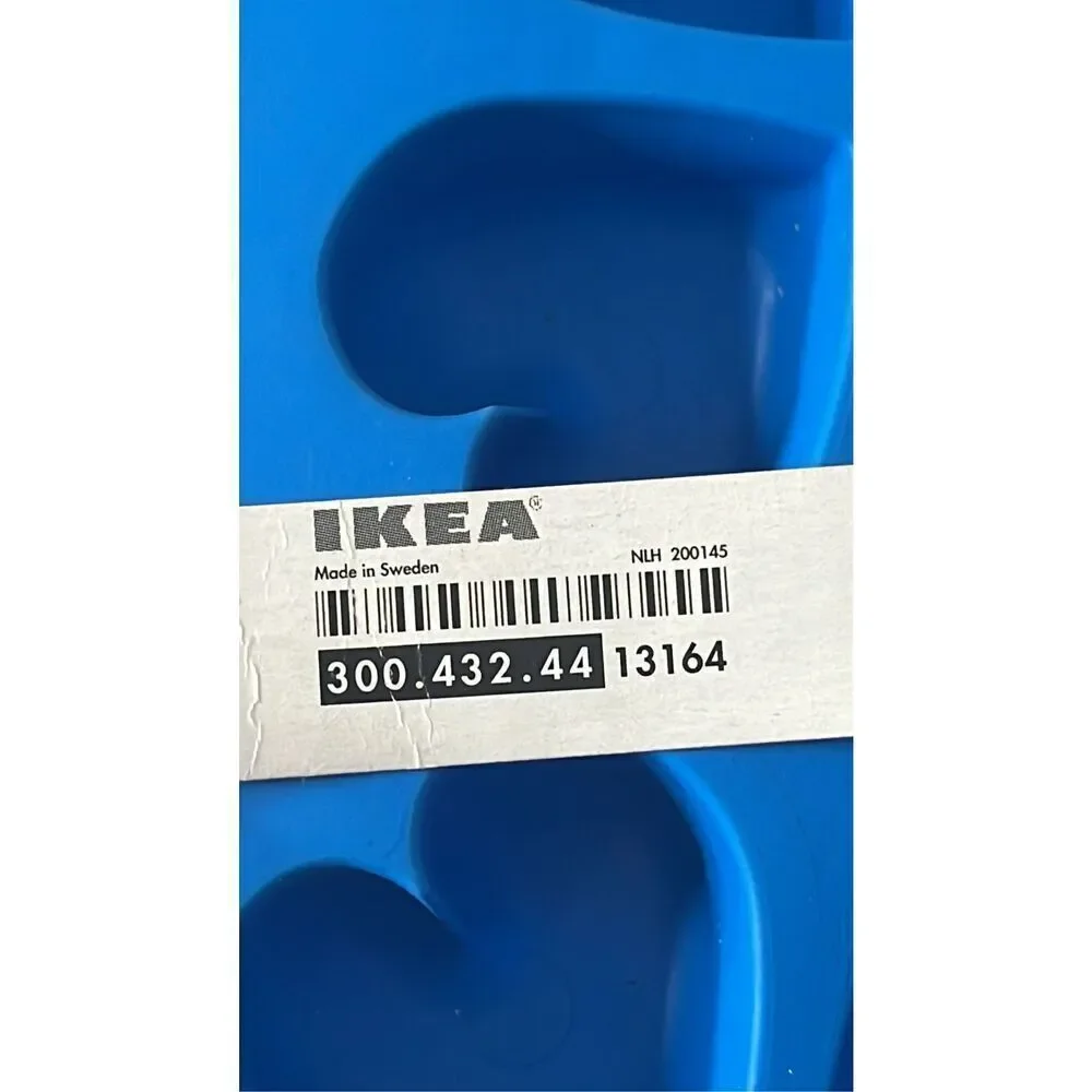 Ikea Lot of 4 Silicone Molds Ice Cubes Fish Heart Mini Donuts for Parties